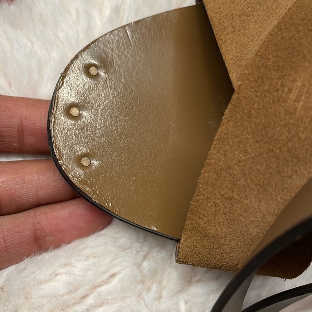 NWT GUCCI candy crossover high heel sandal in brown size 39 - Picture 8 of 9